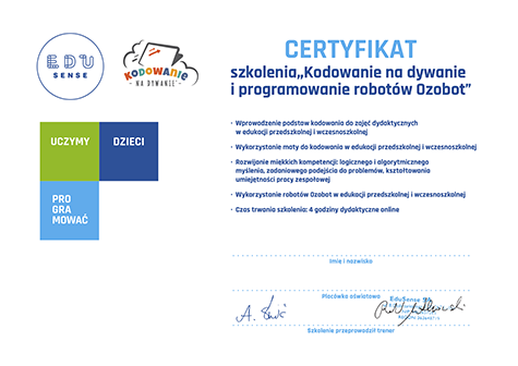 Kodowanie na dywanie i programowanie robotów Ozobot